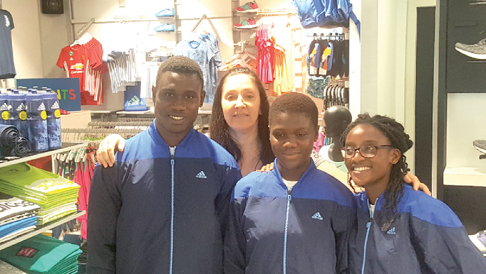  Mrs Fontanier with the Ghana Speedsters Club